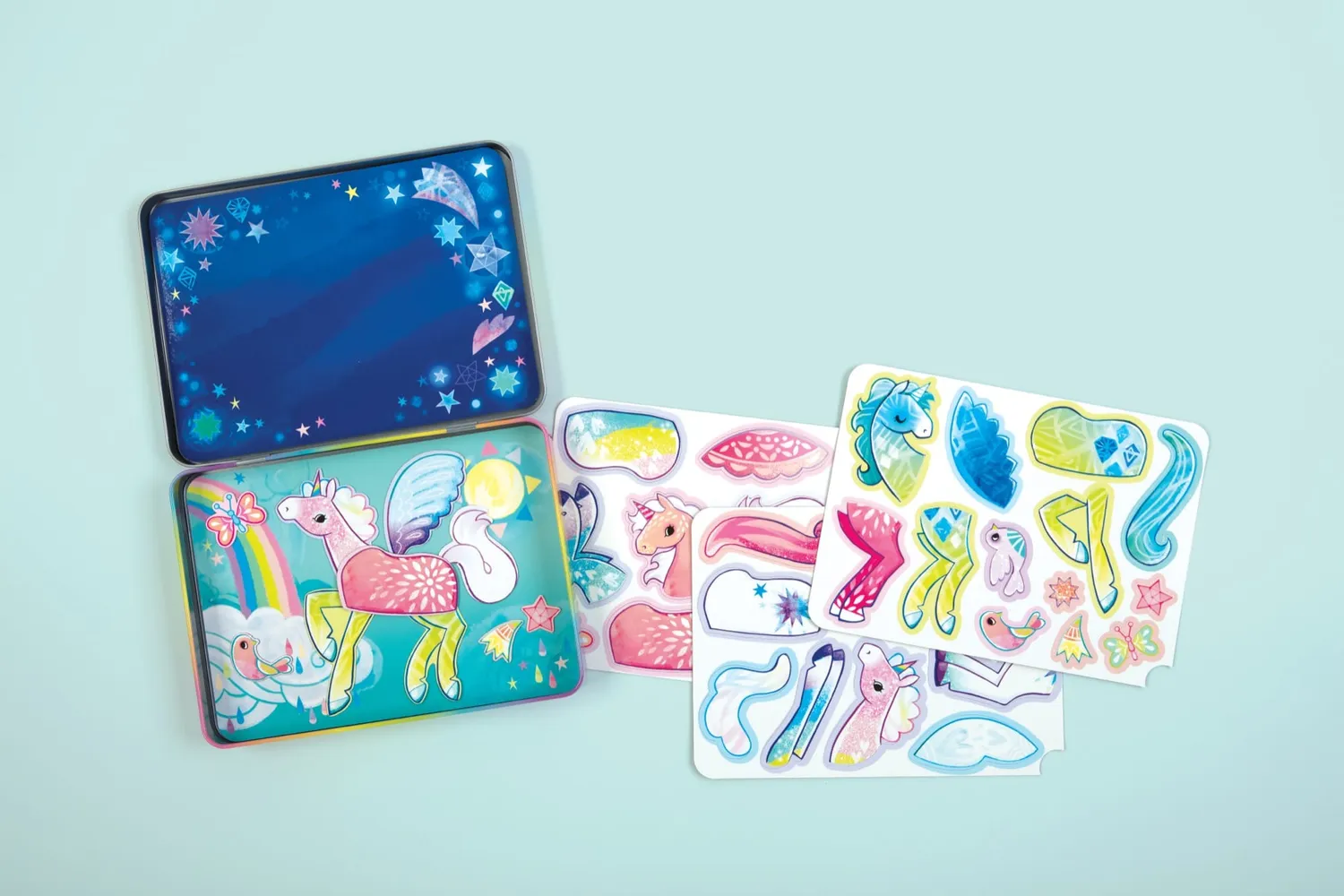 Mudpuppy Unicorn Magic Magnetic Build-It joc magnetic