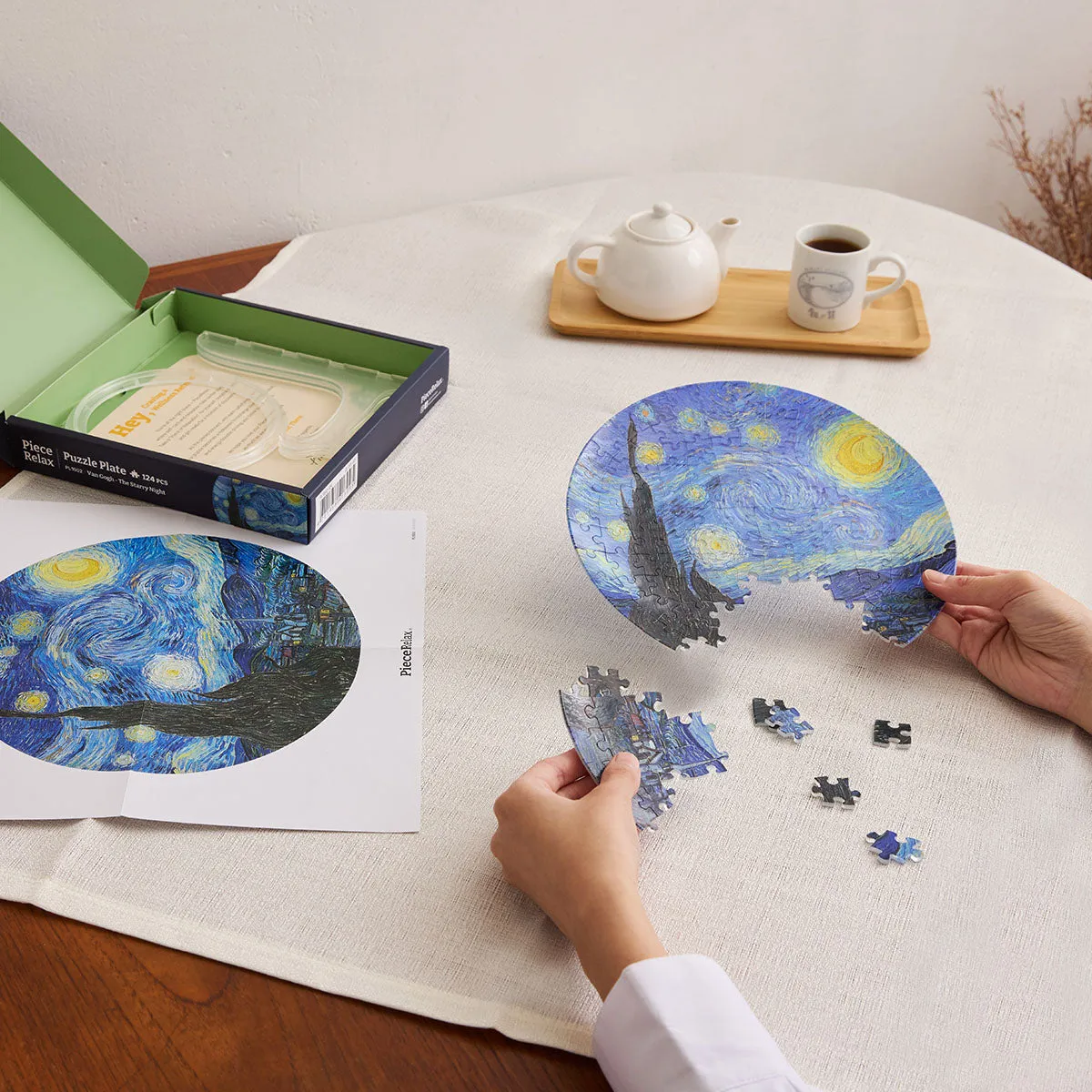 PieceRelax Starry Night PL1002 farfurie puzzle Van Gogh