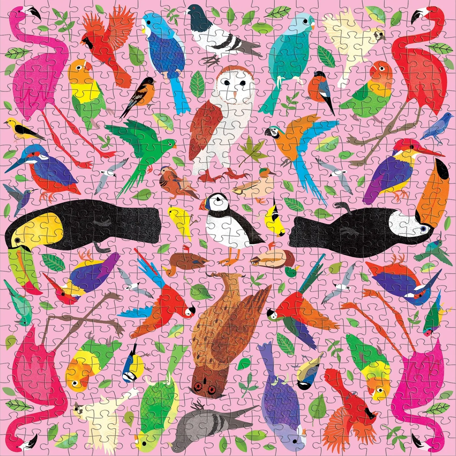 Mudpuppy Kaleido-Birds puzzle 500 piese