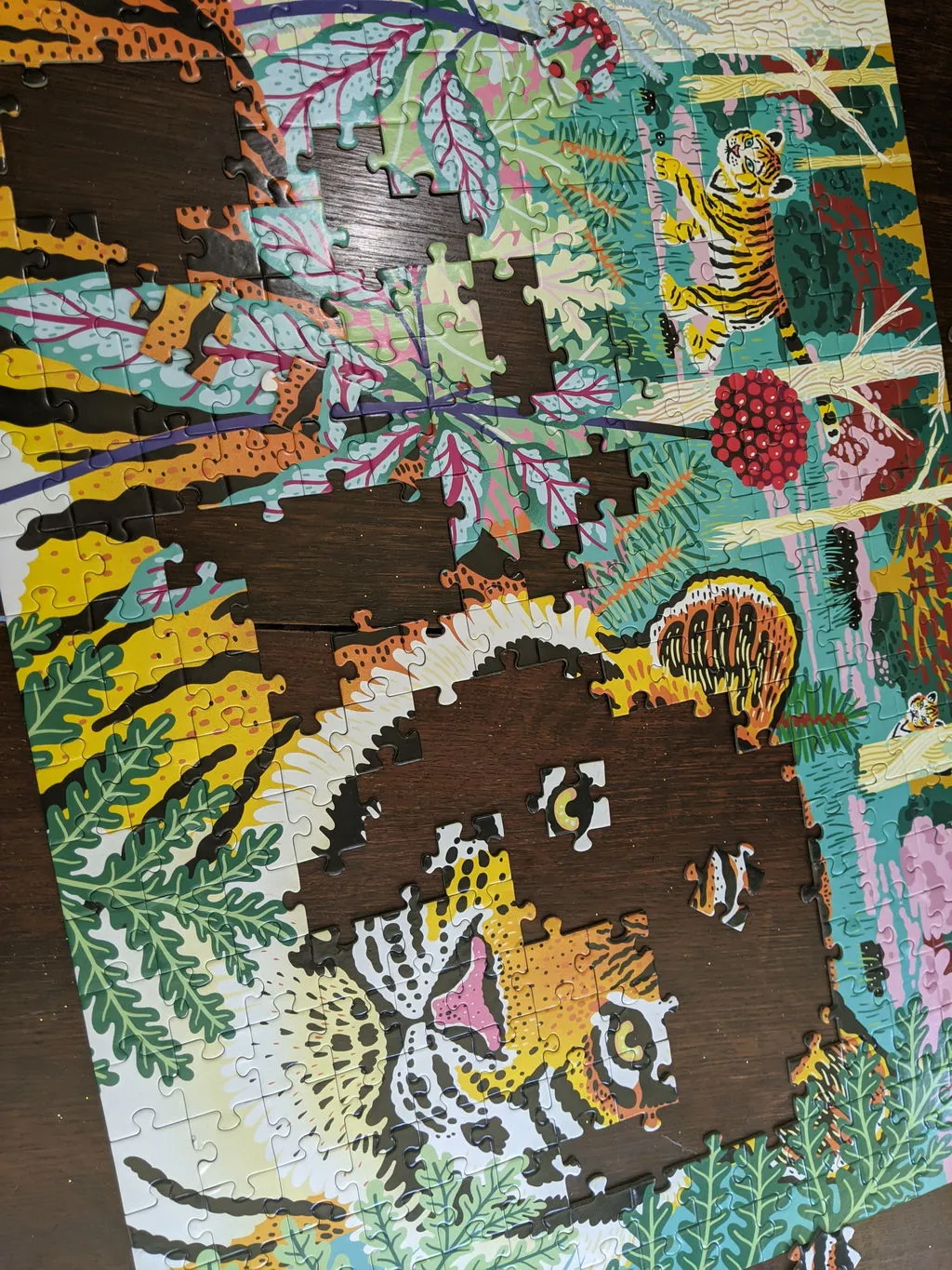 Mudpuppy Endangered Species Siberian Tiger puzzle 300 piese reciclat