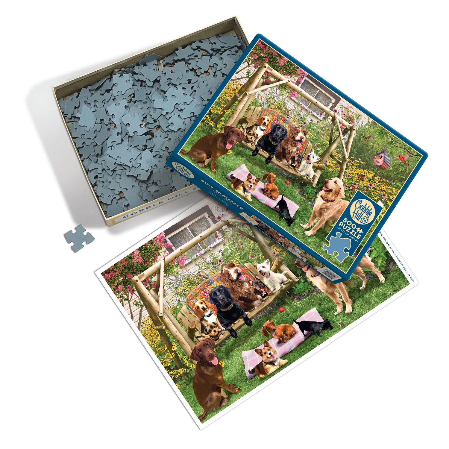 Cobble Hill Doggie Daycare puzzle 500 piese cu câini