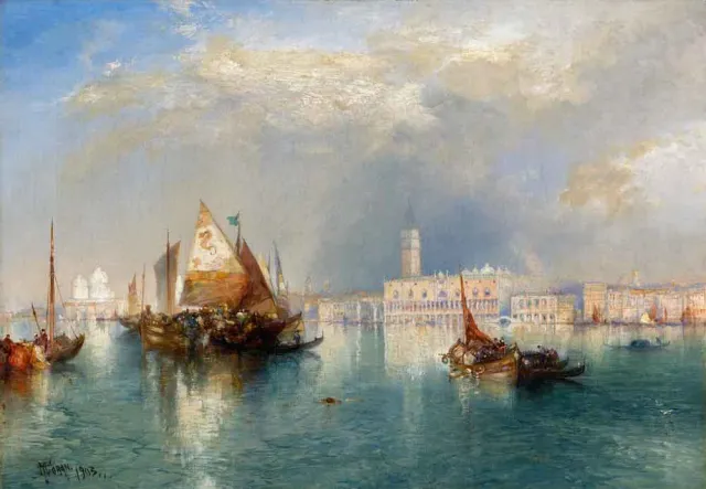 Mosaic Puzzles Venice Thomas Moran puzzle lemn 500 piese