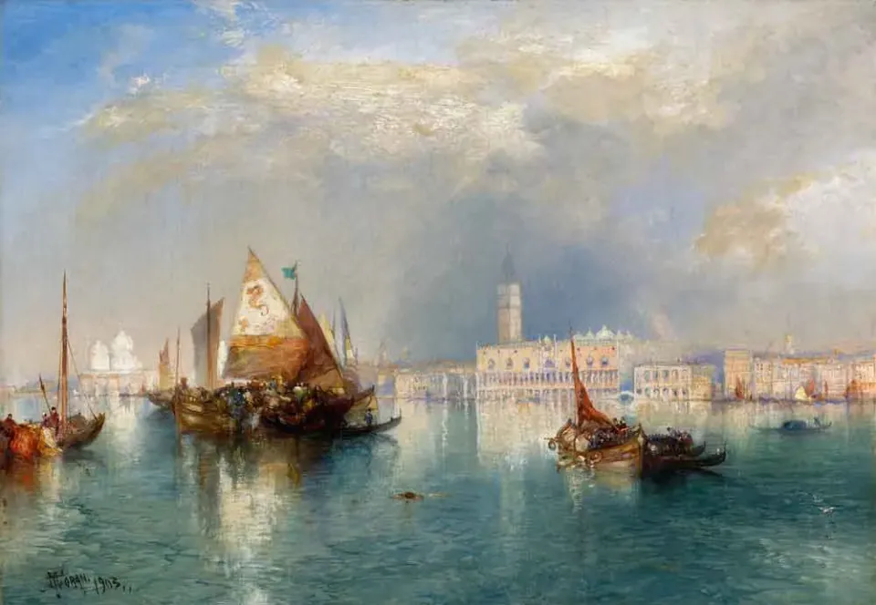 Mosaic Puzzles Venice Thomas Moran puzzle lemn 500 piese