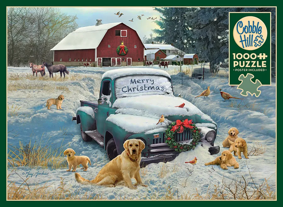 Cobble Hill Merry Christmas puzzle 1000 piese iarna