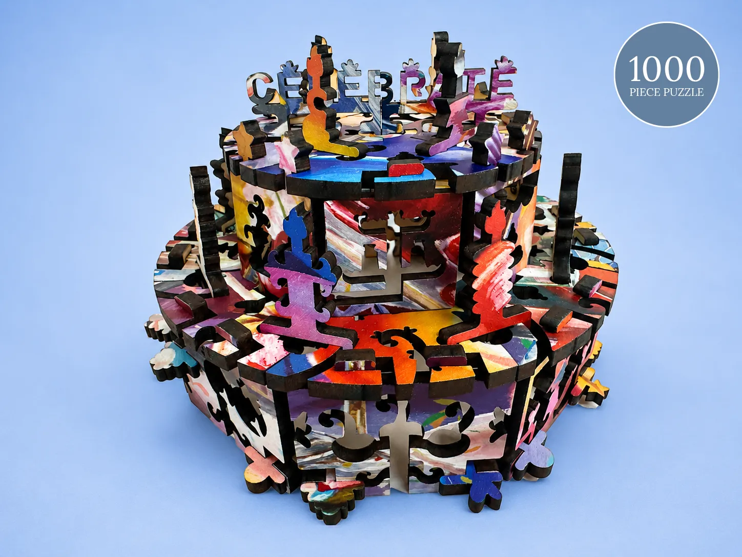 Mosaic Heritage 3D A Slice of Celebration puzzle lemn 1000 piese tort