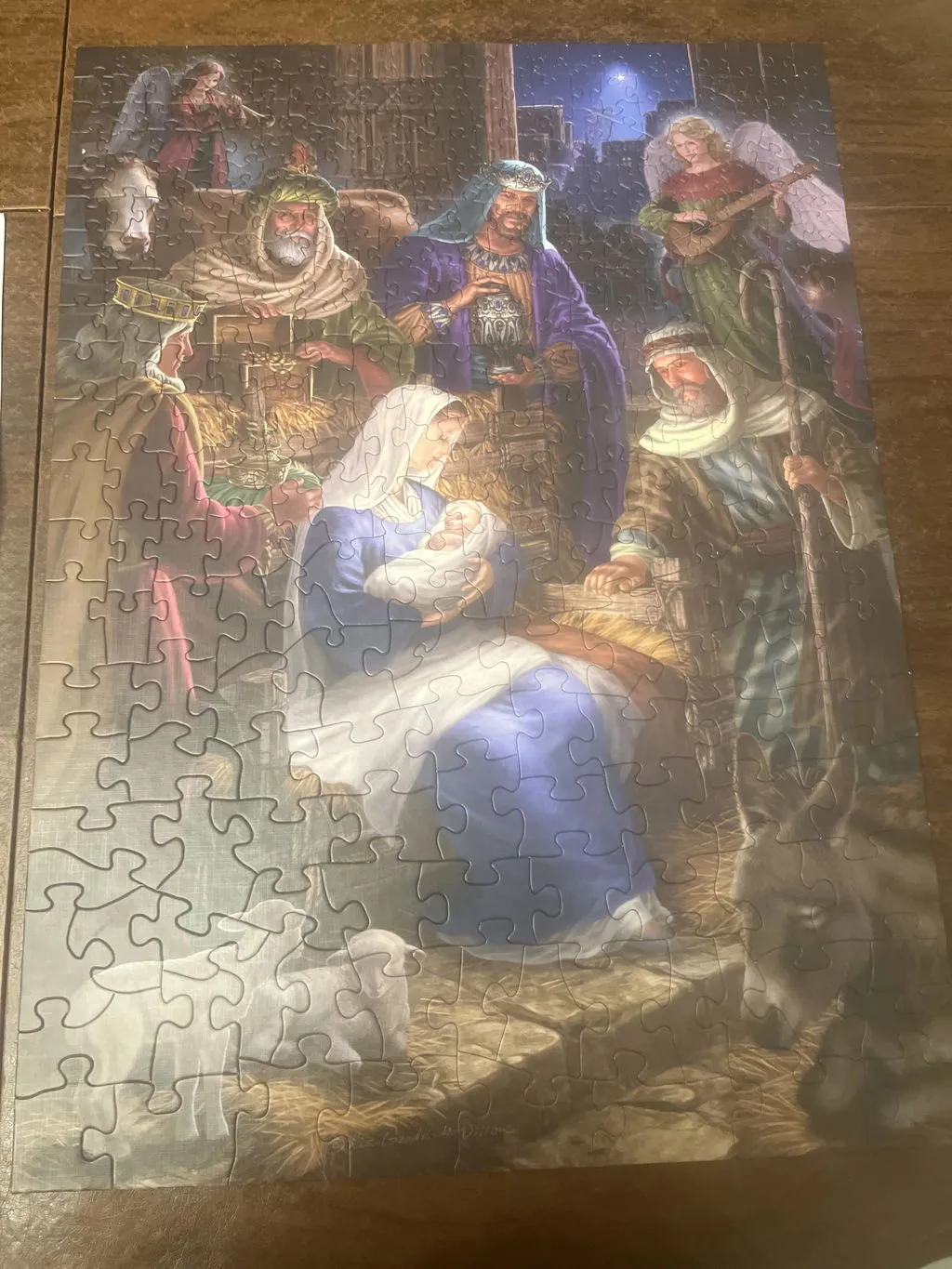 Cobble Hill Family Pieces Holy Night puzzle 350 piese Crăciun