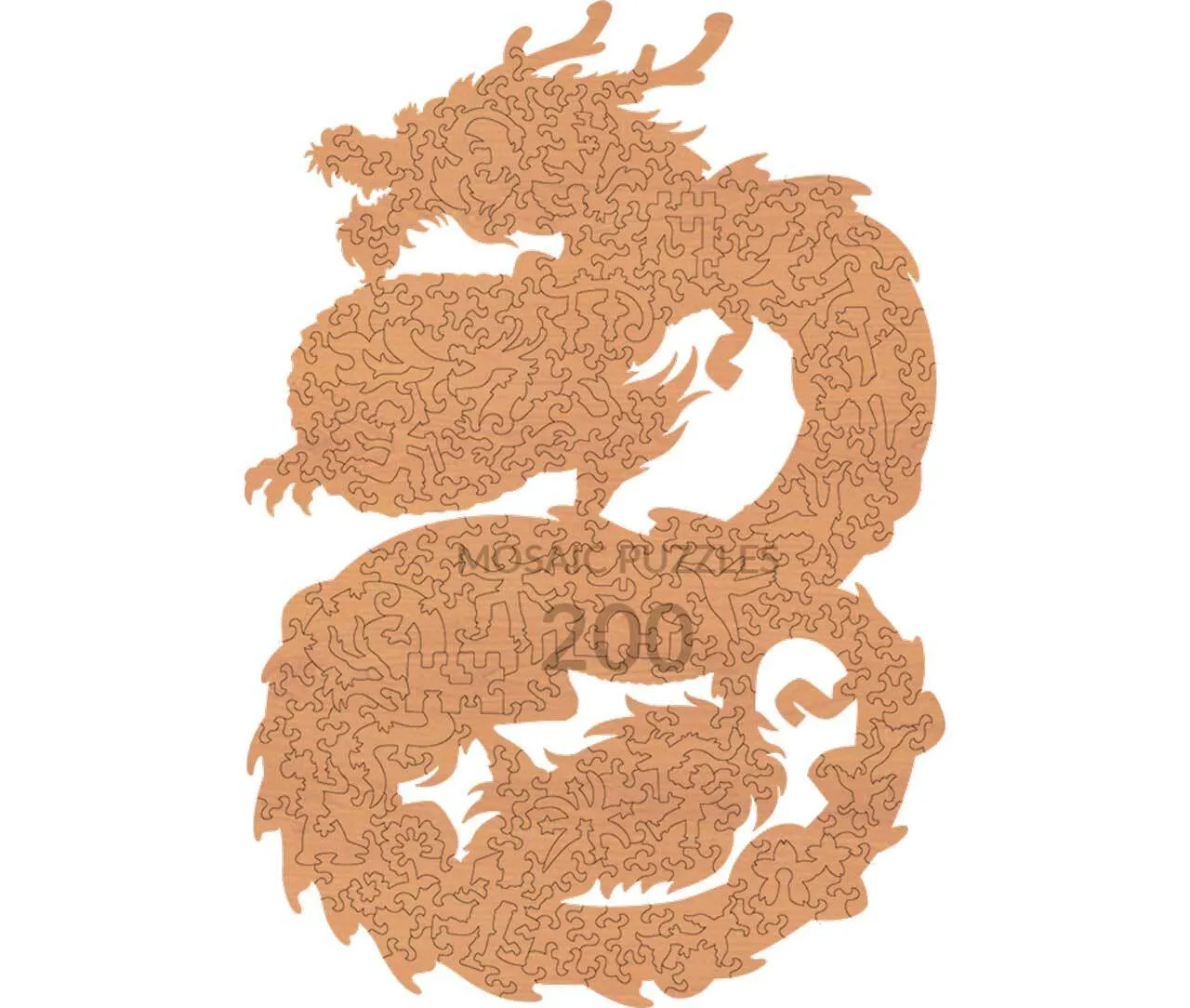 Mosaic Puzzles Imperial Dragon puzzle lemn 800 piese fantasy