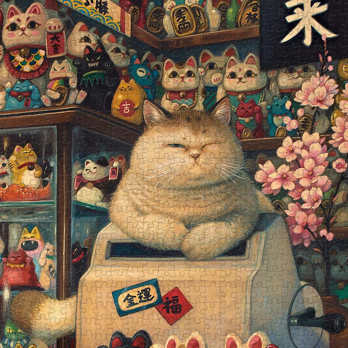 PieceRelax PieceClicks Lucky Cat Shop U1033 puzzle 1008 piese