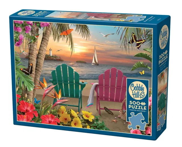 Cobble Hill Island Paradise puzzle 500 piese tropical