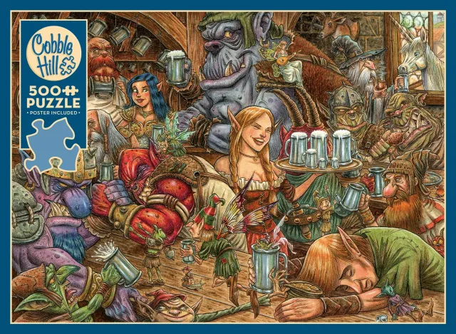 Cobble Hill Brewing Up Trouble puzzle 500 piese fantasy