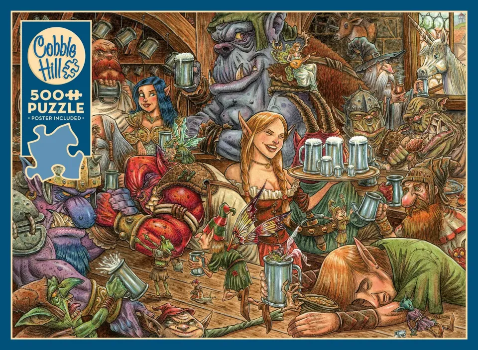 Cobble Hill Brewing Up Trouble puzzle 500 piese fantasy