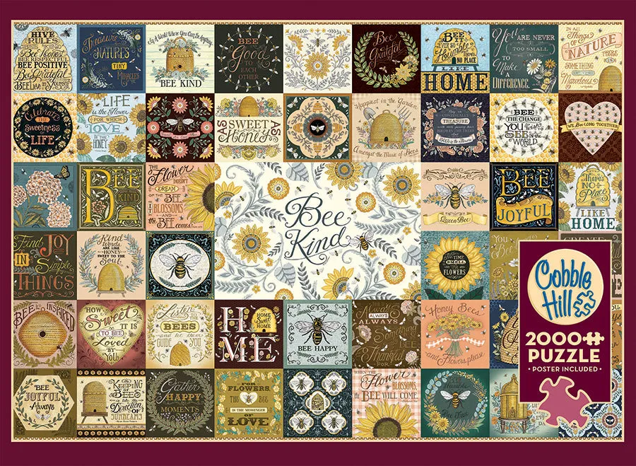 Cobble Hill Bee Kind puzzle 2000 piese albine