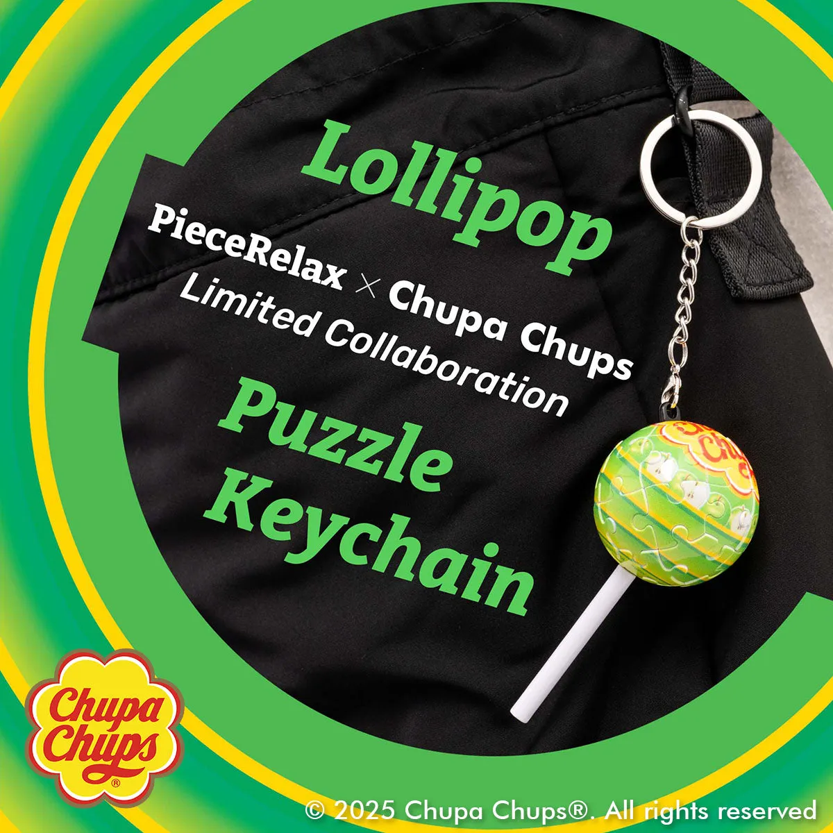 PieceRelax Chups A3894 puzzle breloc acadea măr verde