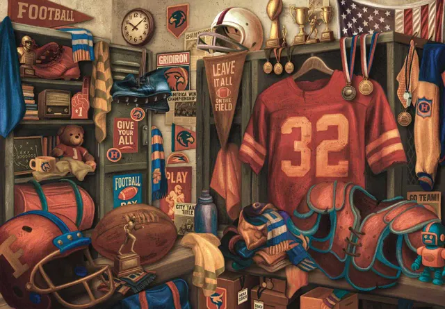 Mosaic Puzzles Gridiron Legends puzzle din lemn 500 piese fotbal