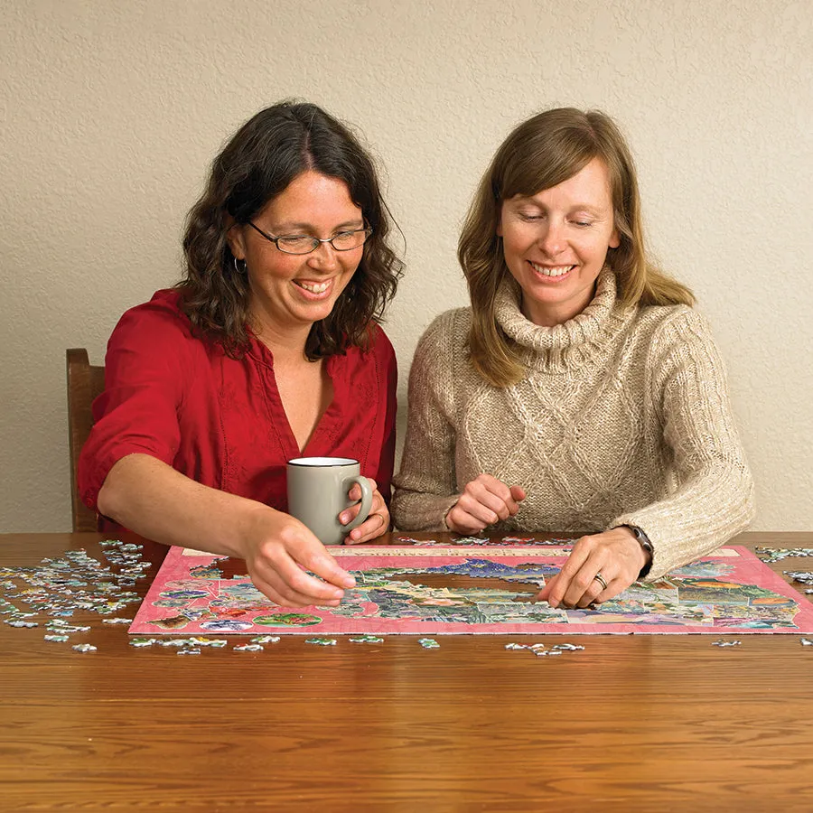 Cobble Hill State Flowers of America puzzle 1000 piese harti
