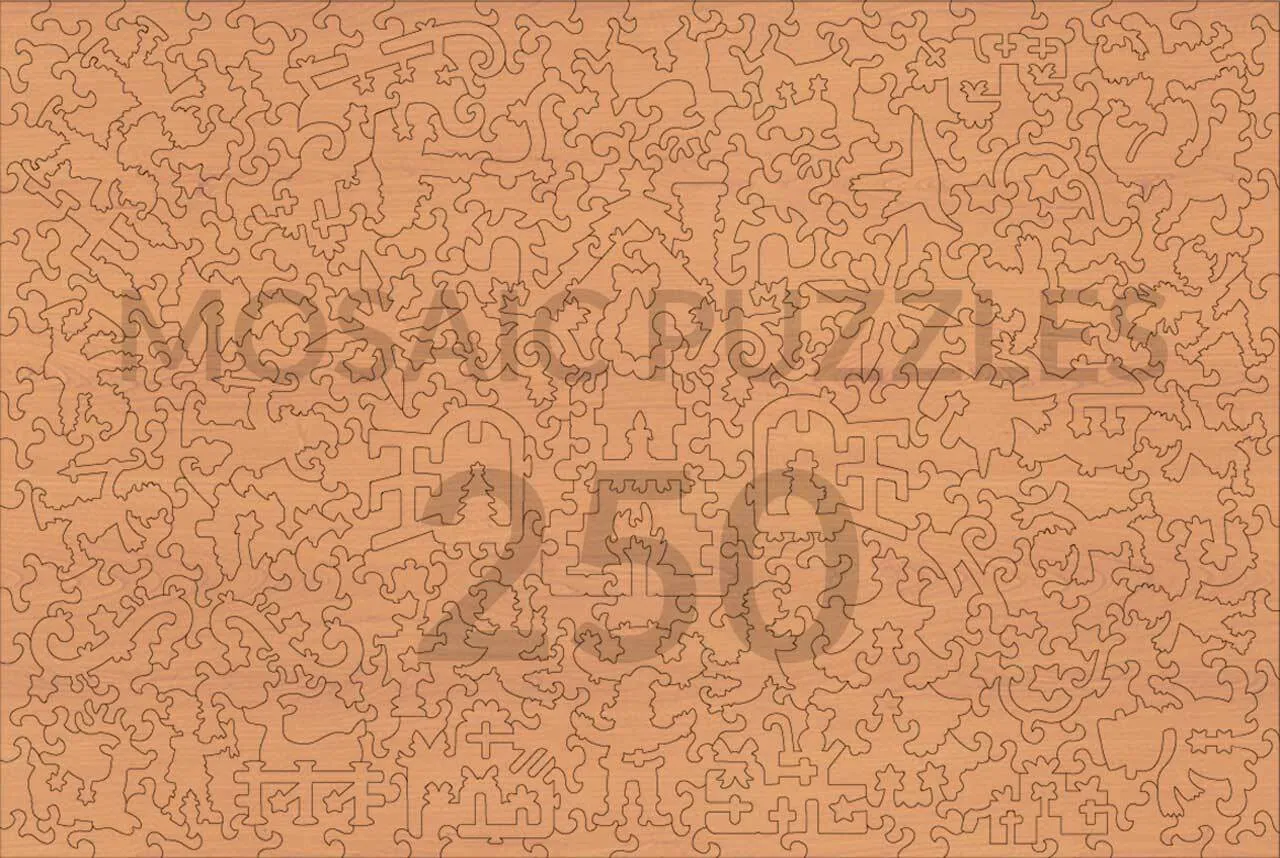 Mosaic Puzzles Santa in the City puzzle lemn 100 piese cadou
