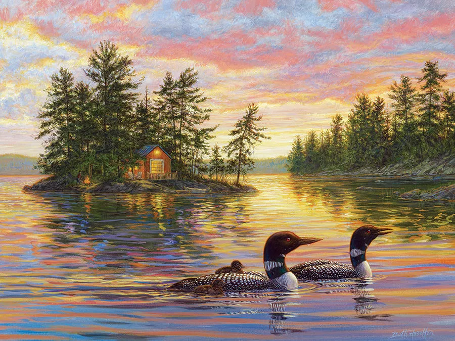 Cobble Hill Easy Handling Tranquil Evening puzzle 275 piese mari