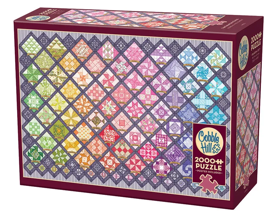Cobble Hill Four Square Quilt Blocks puzzle 2000 piese