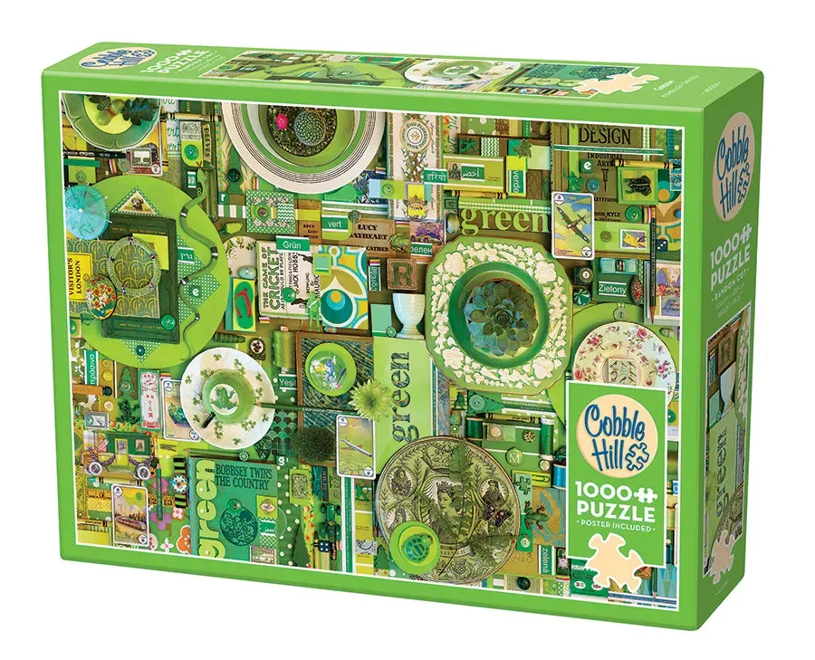 Cobble Hill Green puzzle 1000 piese colaj verde
