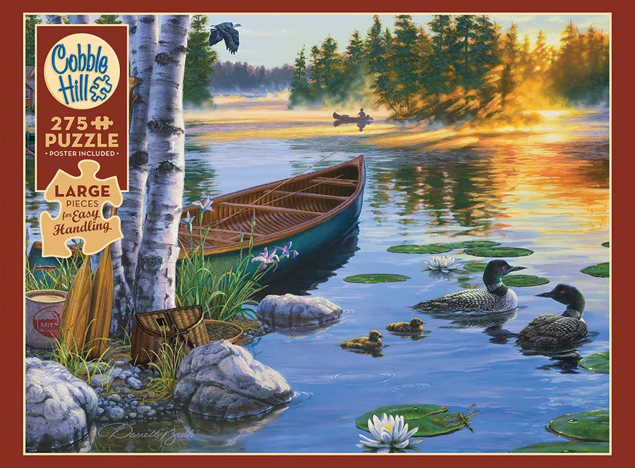 Cobble Hill Easy Handling Morning on the Lake puzzle 275 piese lac