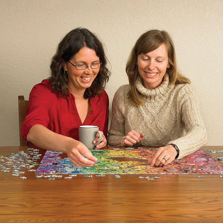 Cobble Hill Colourful Rainbow puzzle 1000 piese