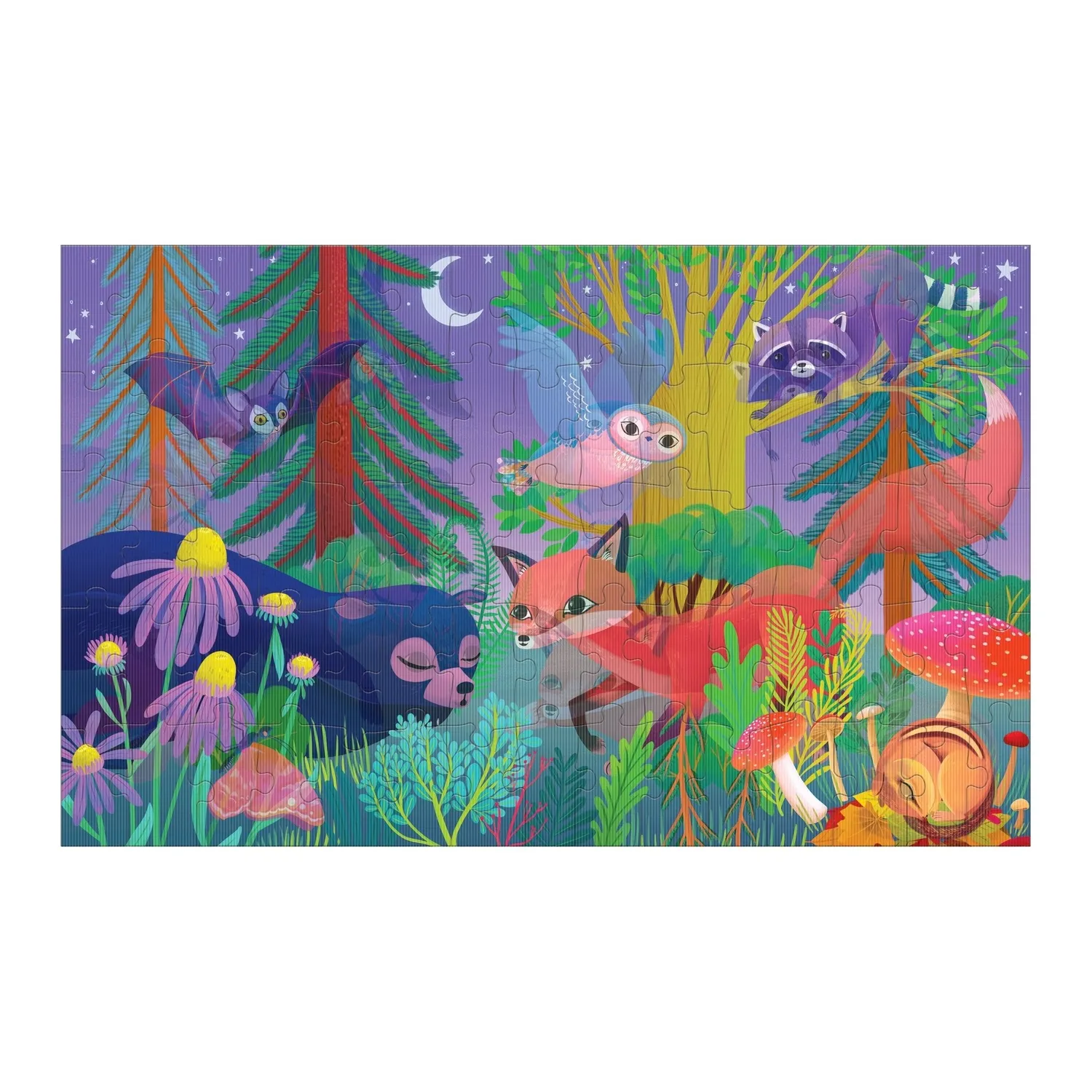 Mudpuppy Forest Day & Night puzzle lenticular 75 piese