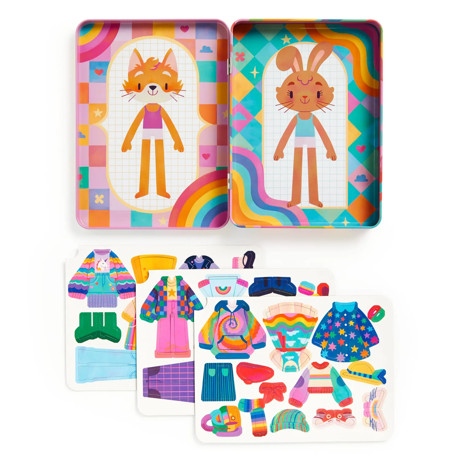 Mudpuppy Rainbow Fashion set magnetic 45 magneți