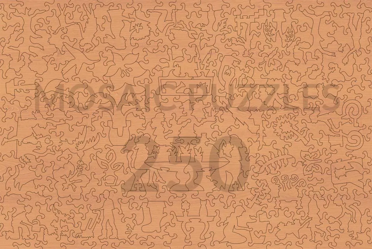 Mosaic Puzzles Bouquet Table puzzle lemn 1000 piese flori
