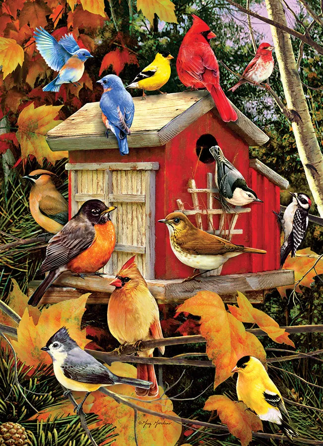 Cobble Hill Fall Birdhouse puzzle 500 piese toamnă
