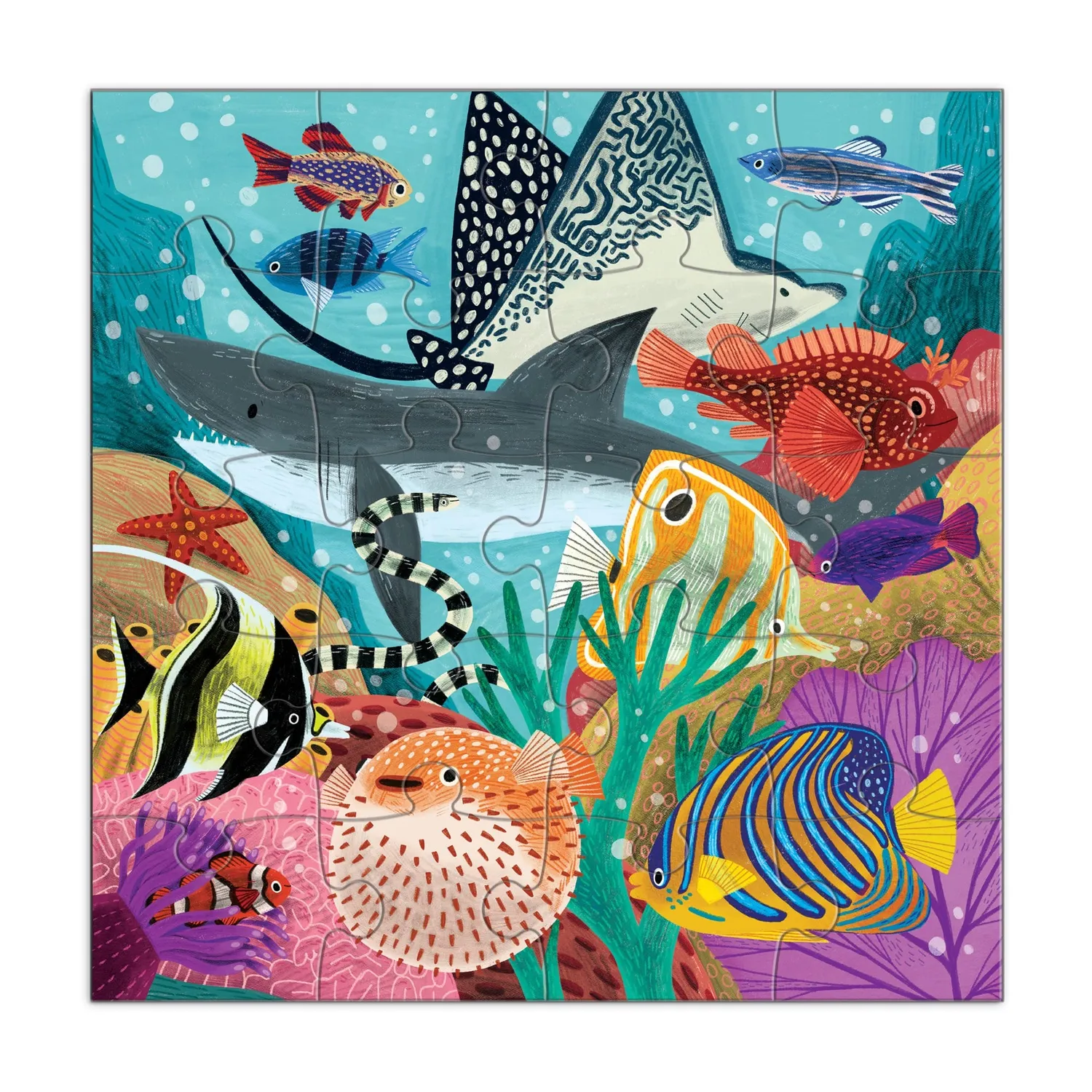 Mudpuppy Depths of the Seas puzzle magnetic 2x20 piese