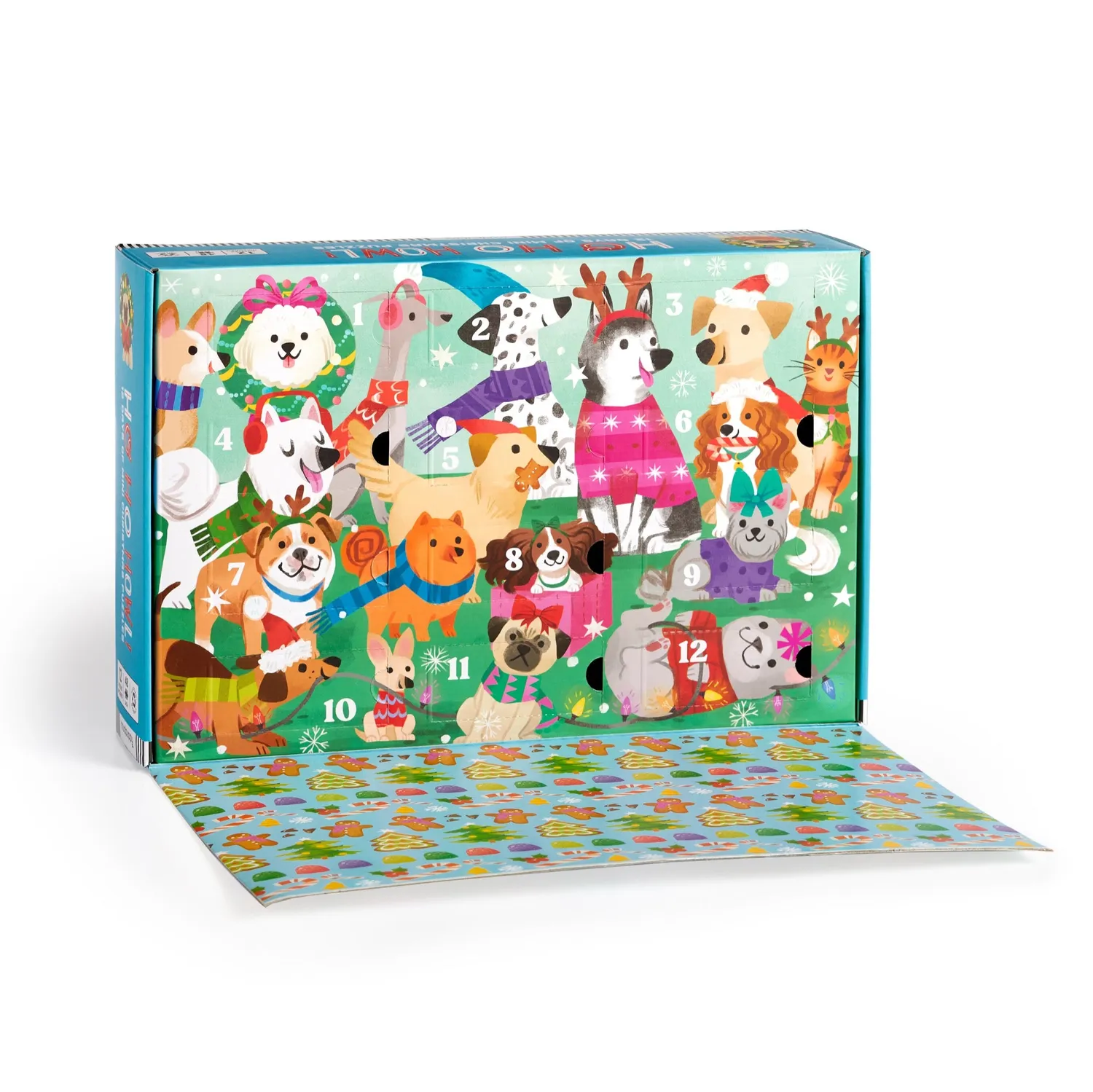 Mudpuppy Ho Ho Howl! Set calendar 12 puzzle 48 piese