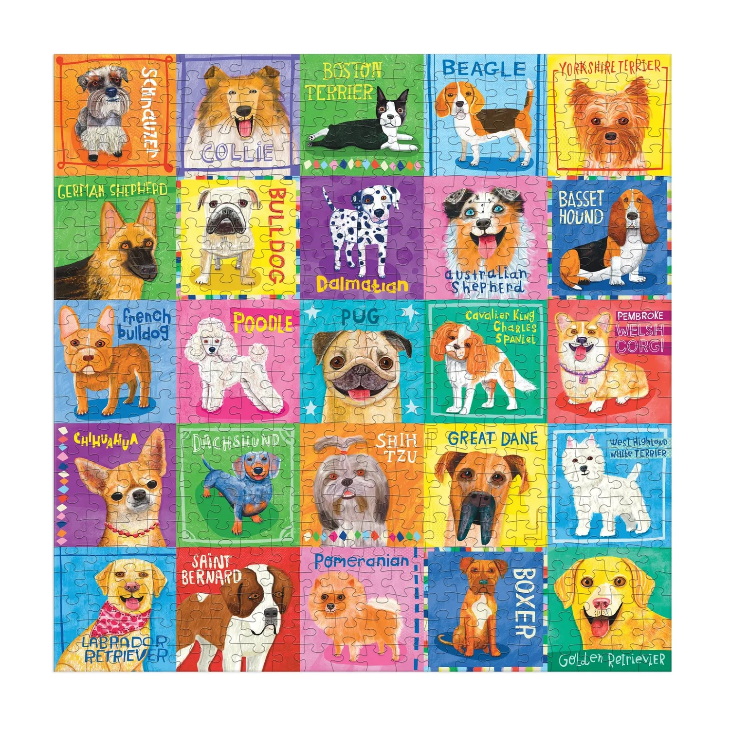 Mudpuppy Pawsome Portraits puzzle 500 piese 51x51 cm