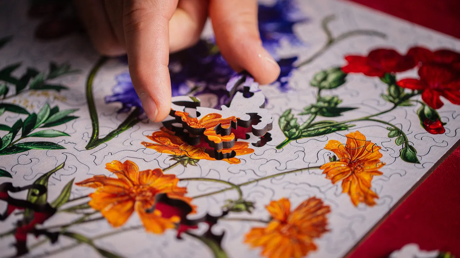 Mosaic Puzzles Botanical Studies puzzle din lemn 100 piese floral