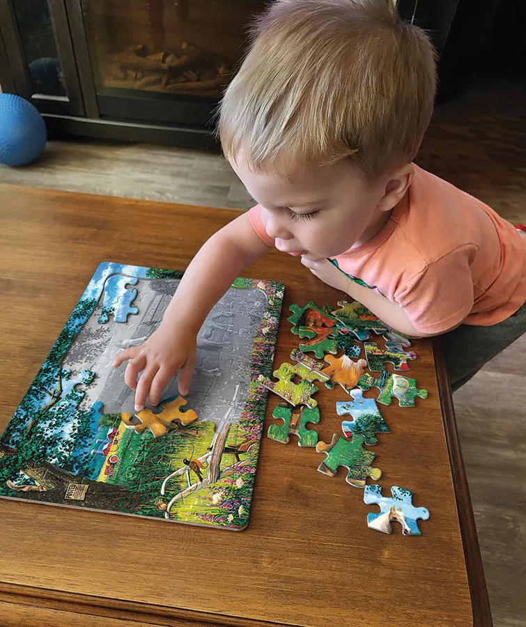 Cobble Hill Horses in the Field puzzle tava 35 piese cai
