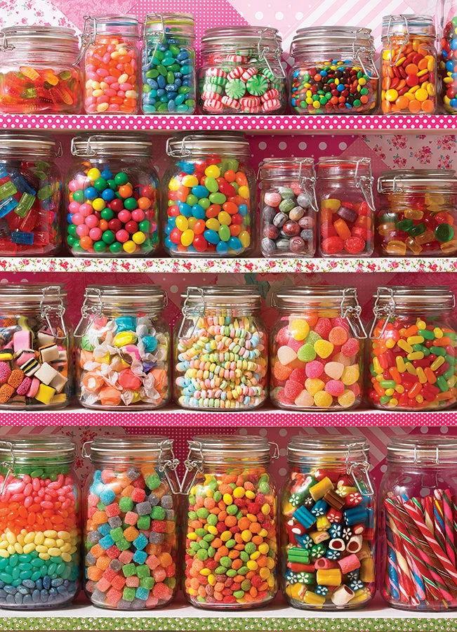 Cobble Hill Candy Shelf puzzle 500 piese dulciuri