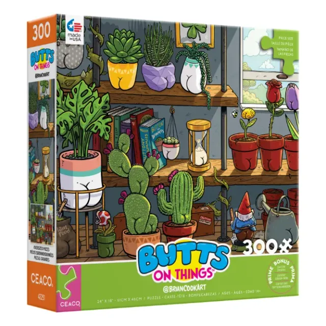 Ceaco Butts on Things Plants puzzle 300 piese