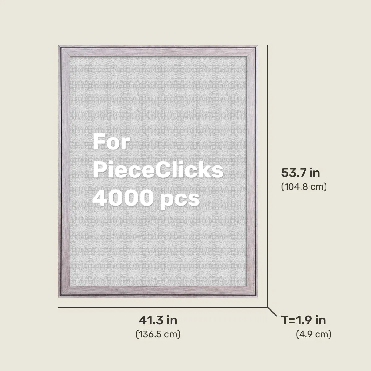 PieceRelax PieceClicks Pro rama puzzle 4000 piese castan