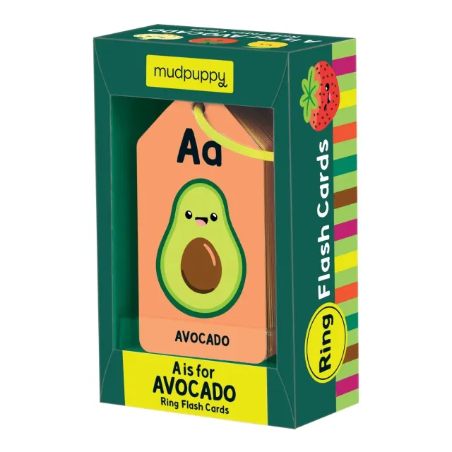 Mudpuppy A is for Avocado carduri alfabet 26 buc