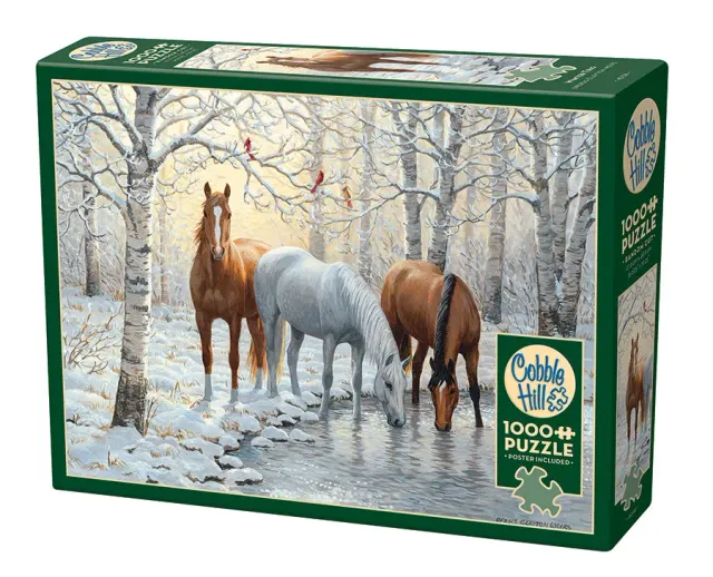 Cobble Hill Winter Trio puzzle 1000 piese iarnă