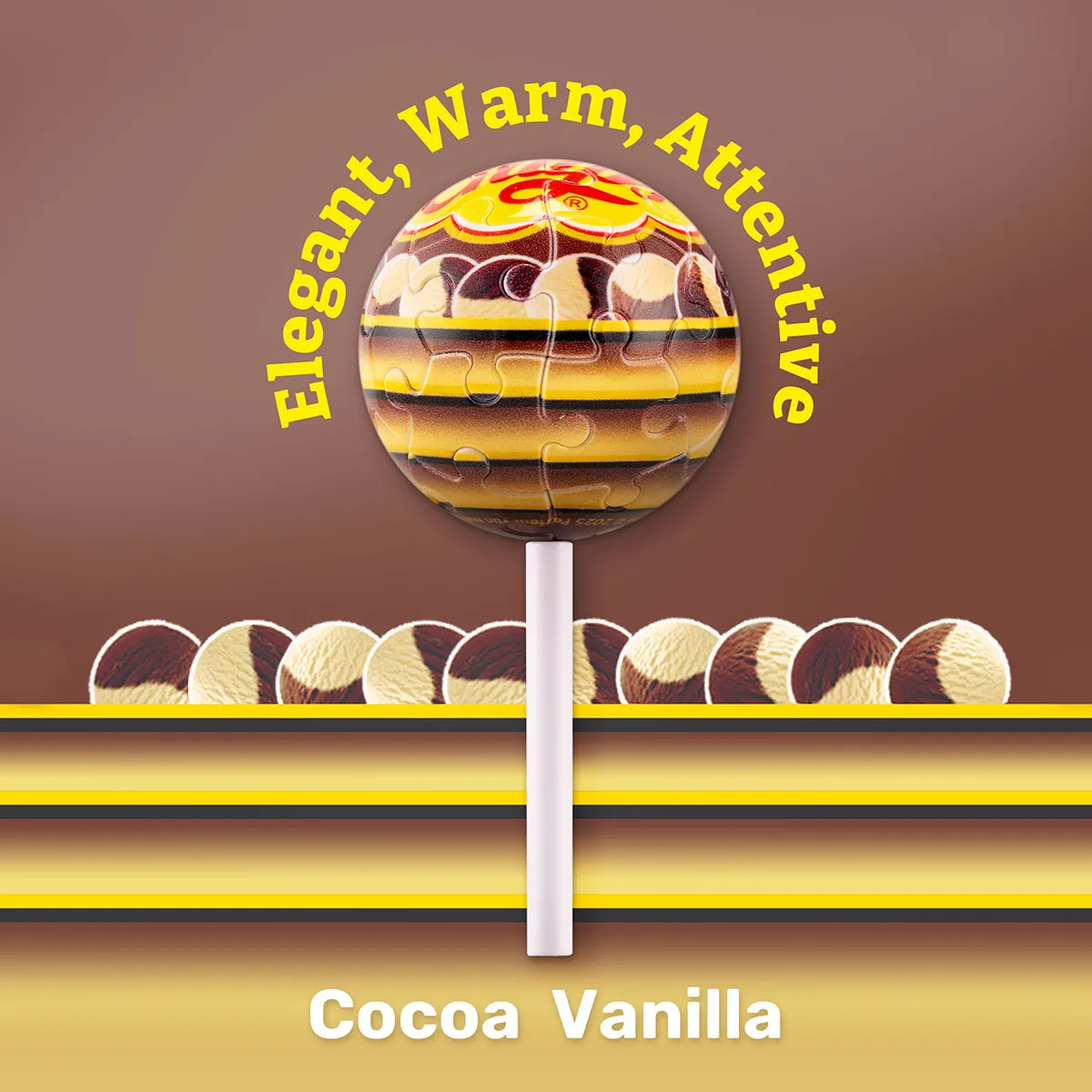 PieceRelax Chups Cocoa Vanilla A3897 breloc acadea 3D