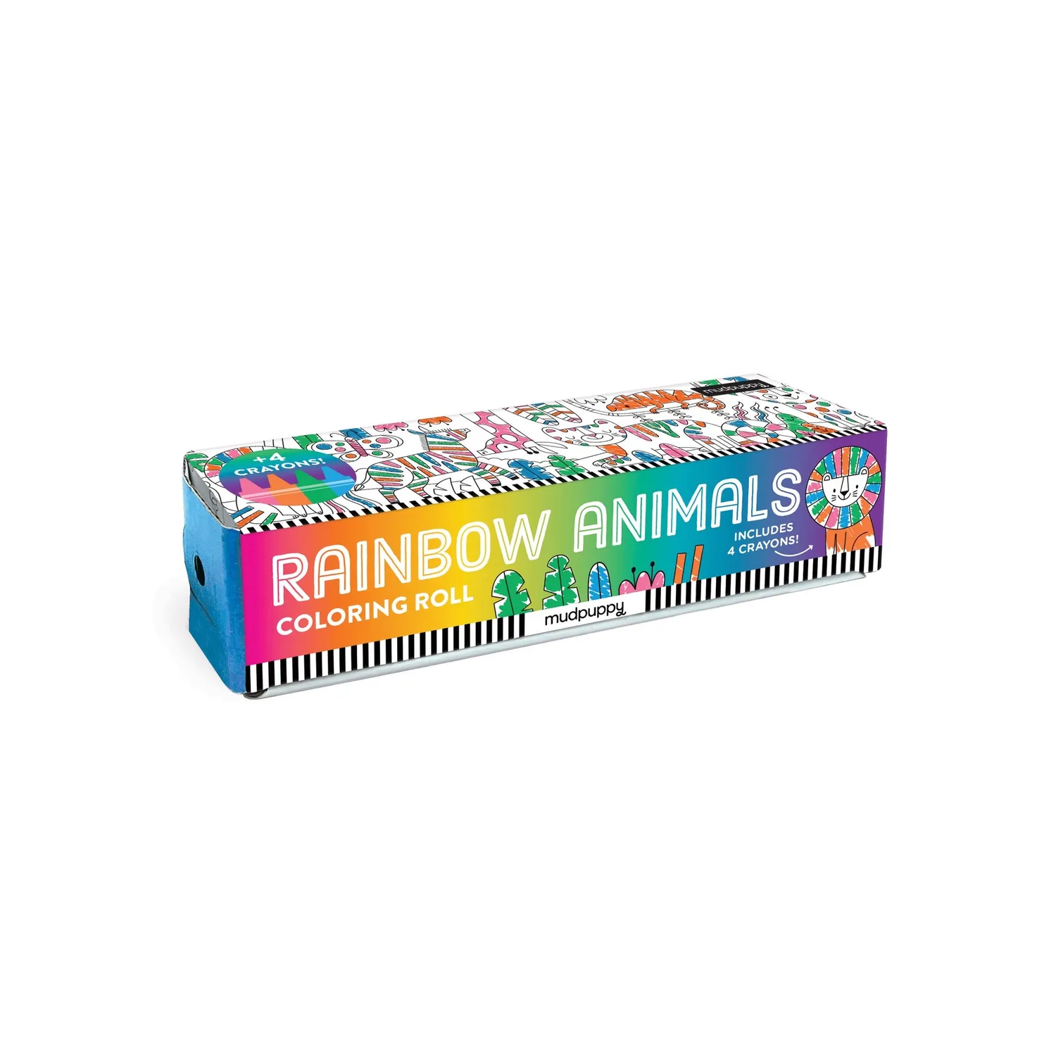 Mudpuppy Rainbow Animals rolă colorat mini 3+ ani