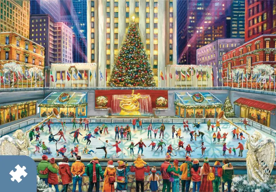 Mosaic Puzzles Traditions Rink at Rockefeller puzzle 1000 piese