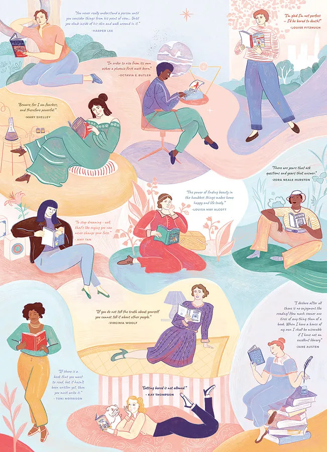 Cobble Hill Literary Women puzzle 1000 piese cărți