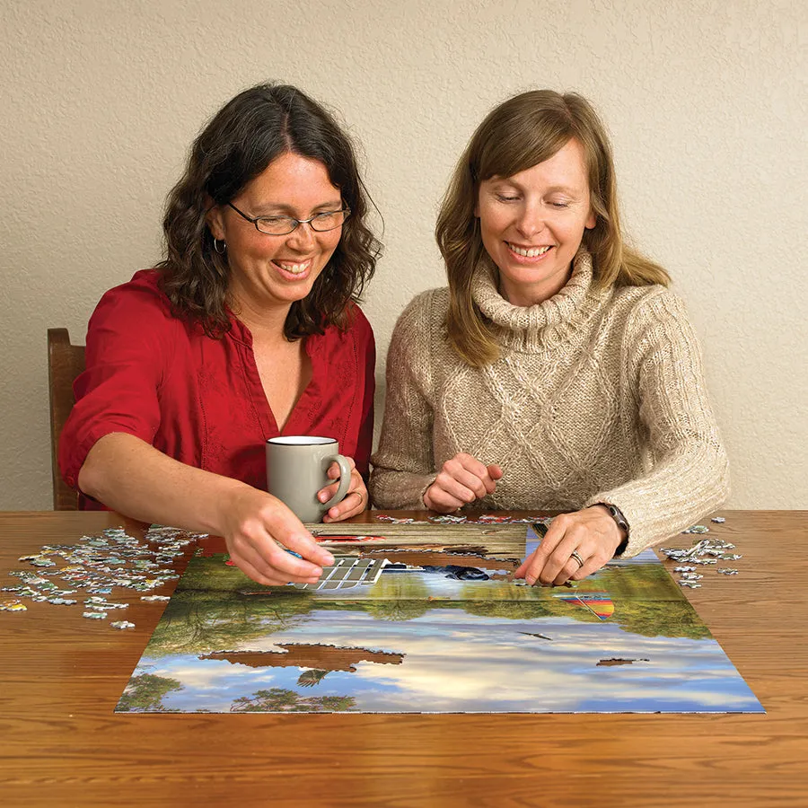 Cobble Hill Dog Day Afternoon puzzle 1000 piese cu câini