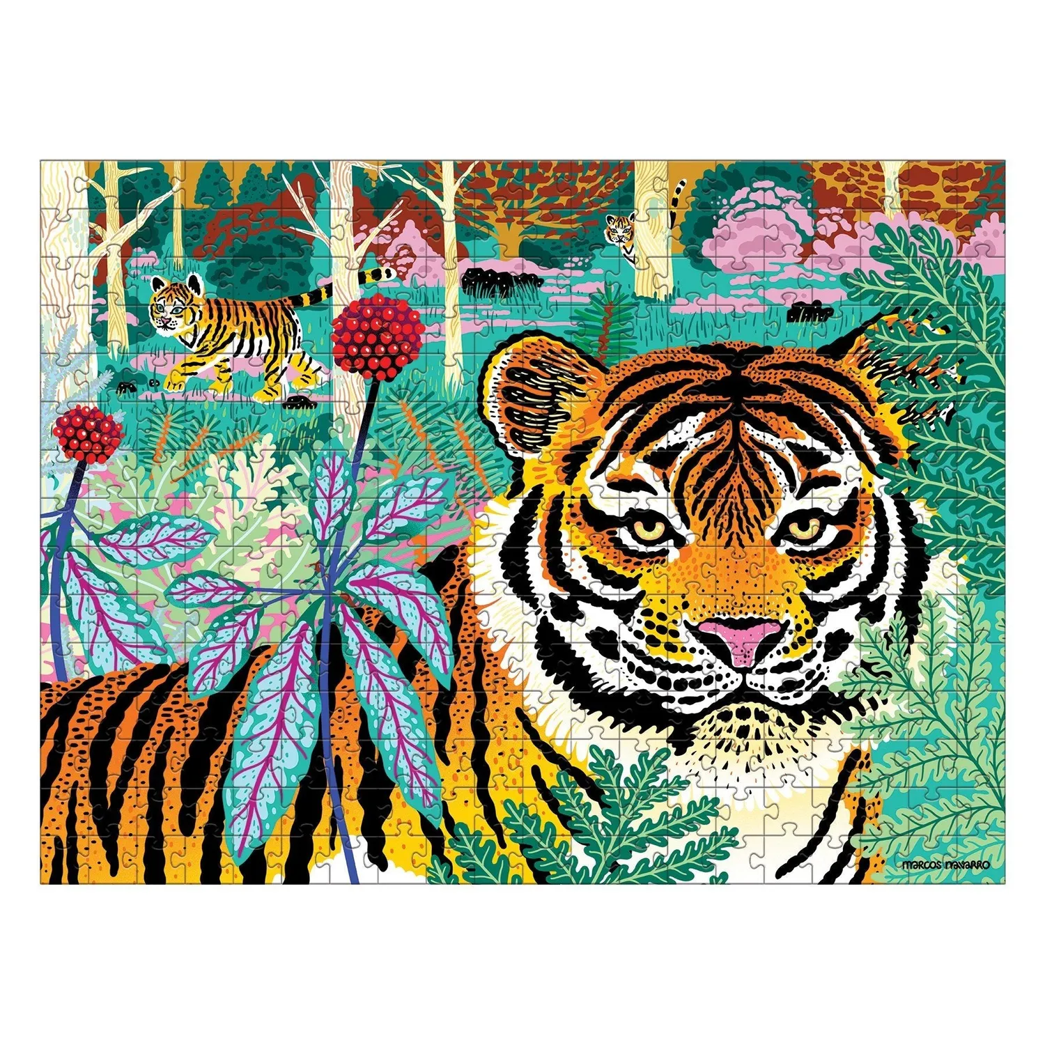 Mudpuppy Endangered Species Siberian Tiger puzzle 300 piese reciclat