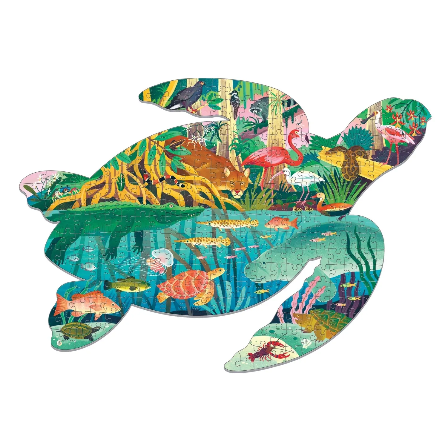 Mudpuppy Wetlands Puzzle 300 piese testoasa 58cm