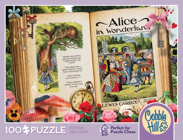 Cobble Hill Alice in Wonderland 46004 puzzle 100 piese carte