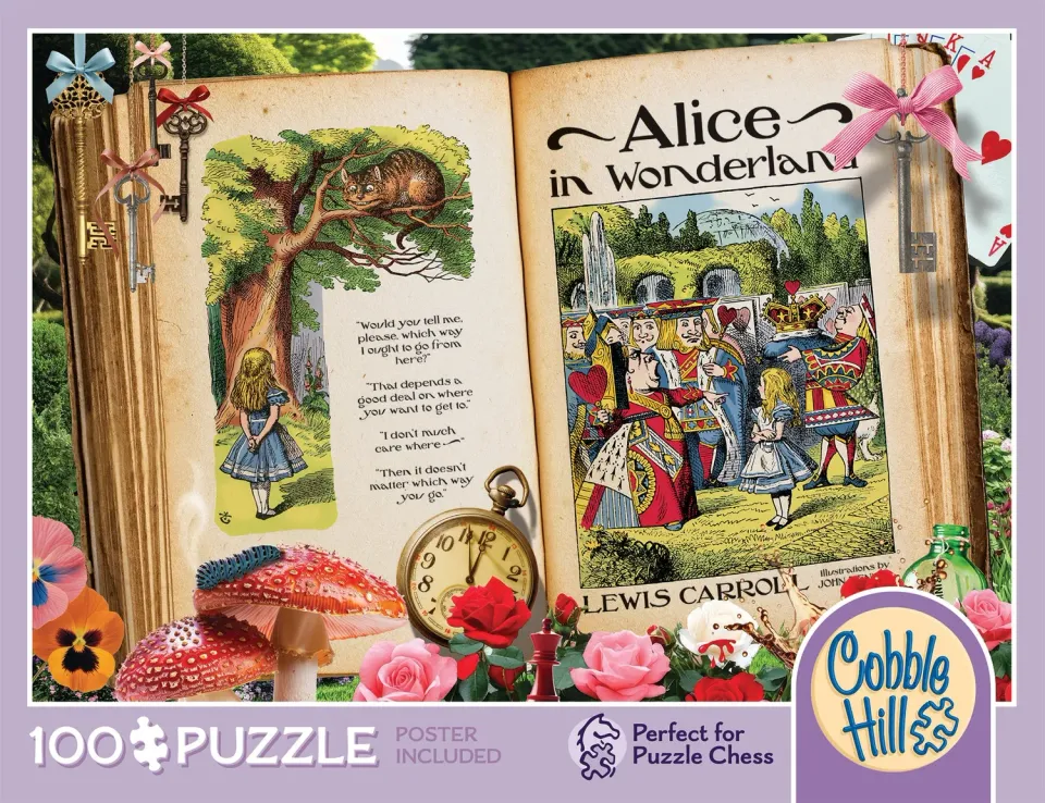 Cobble Hill Alice in Wonderland 46004 puzzle 100 piese carte