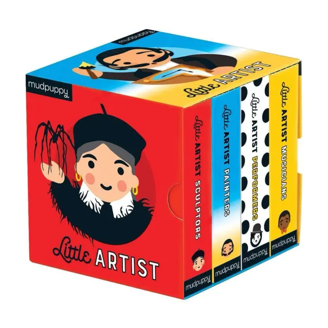 Mudpuppy Little Artist set 4 cărți cartonate artiști