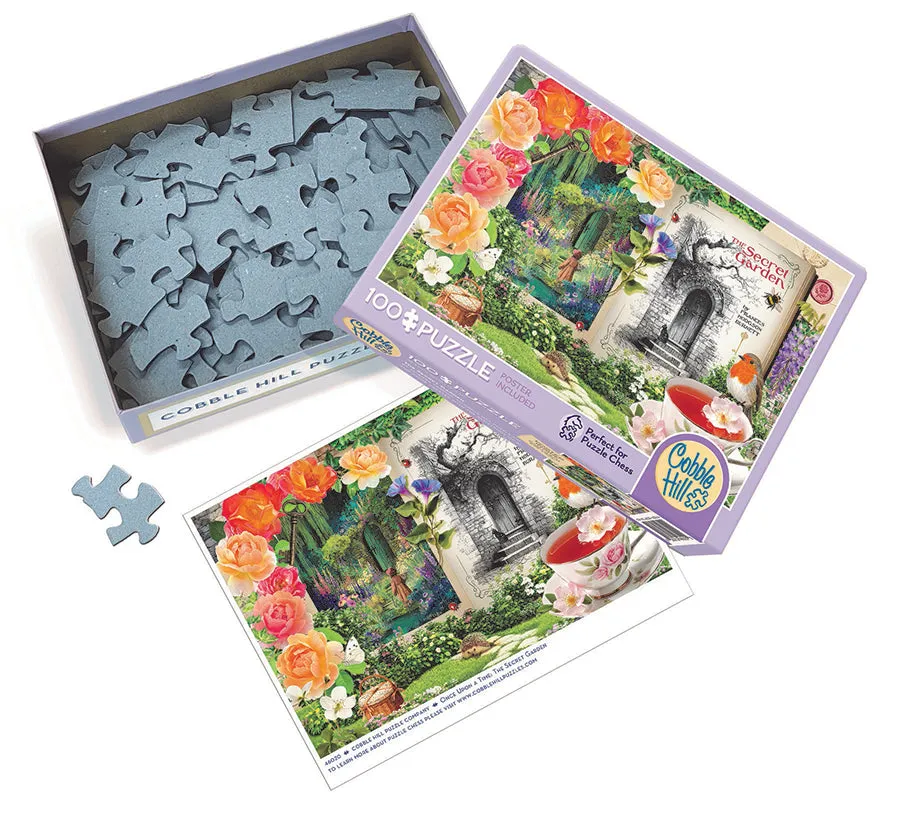 Cobble Hill Secret Garden puzzle 100 piese gradina